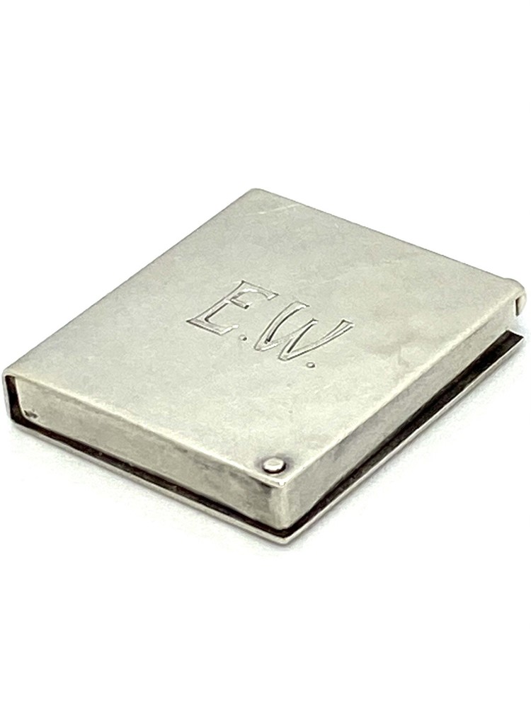 Antique 800 Silver Postmark Holder