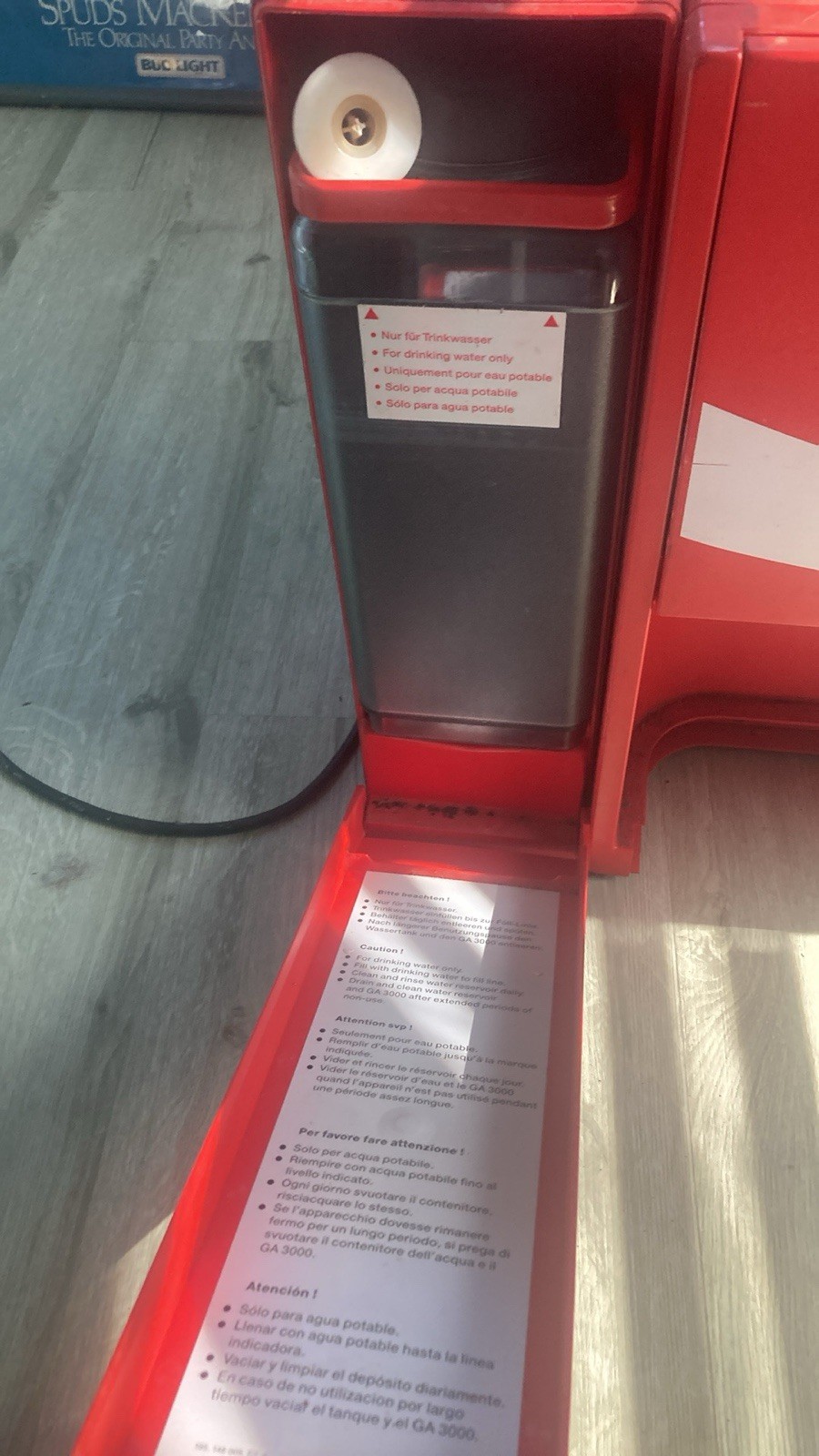 Coca-Cola Brakemate coin-op water storage unit, used, free shipping