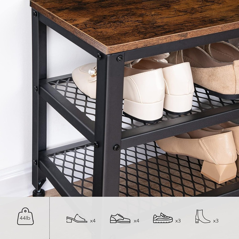 Hall Tree Entryway Storage Bench Coat Rack Shoe Bench Shoe Rack Organizer