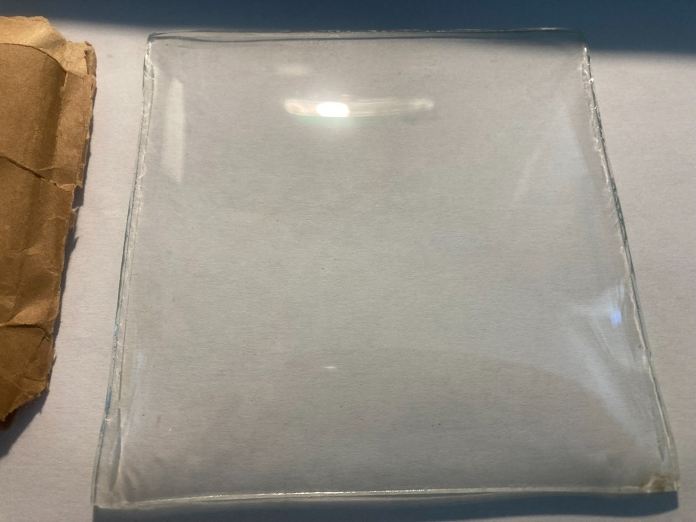 3 15/16" Square Convex Clock Glass New