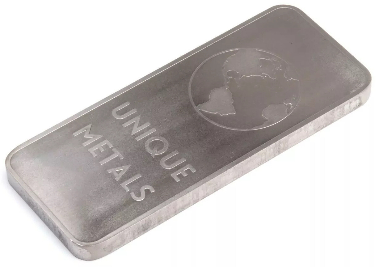 1 (One) Pound lb Titanium Bullion Bar By Unique Metals