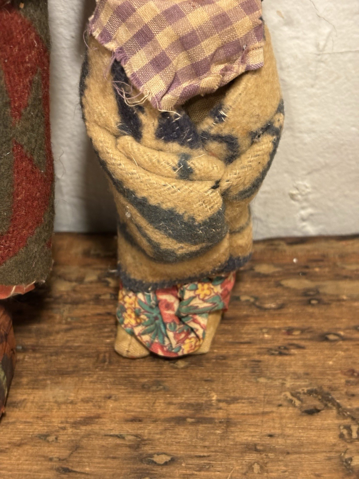 Antique 1920s Skookum Indian Dolls Set of 3 Whirling Log Swastika Bully Good