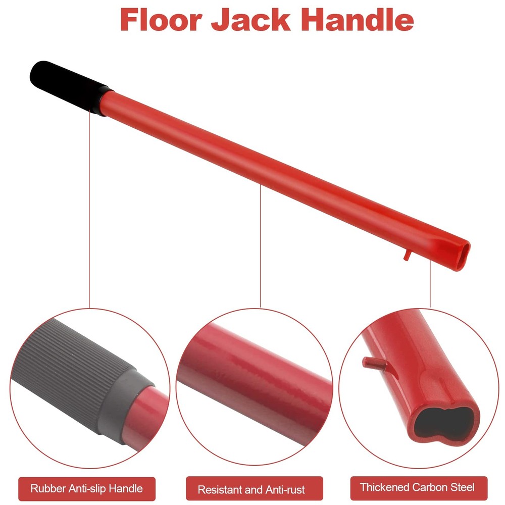 2 Ton Floor Jack Handle Replacement, Horizontal Hydraulic Jack Handle for Car...