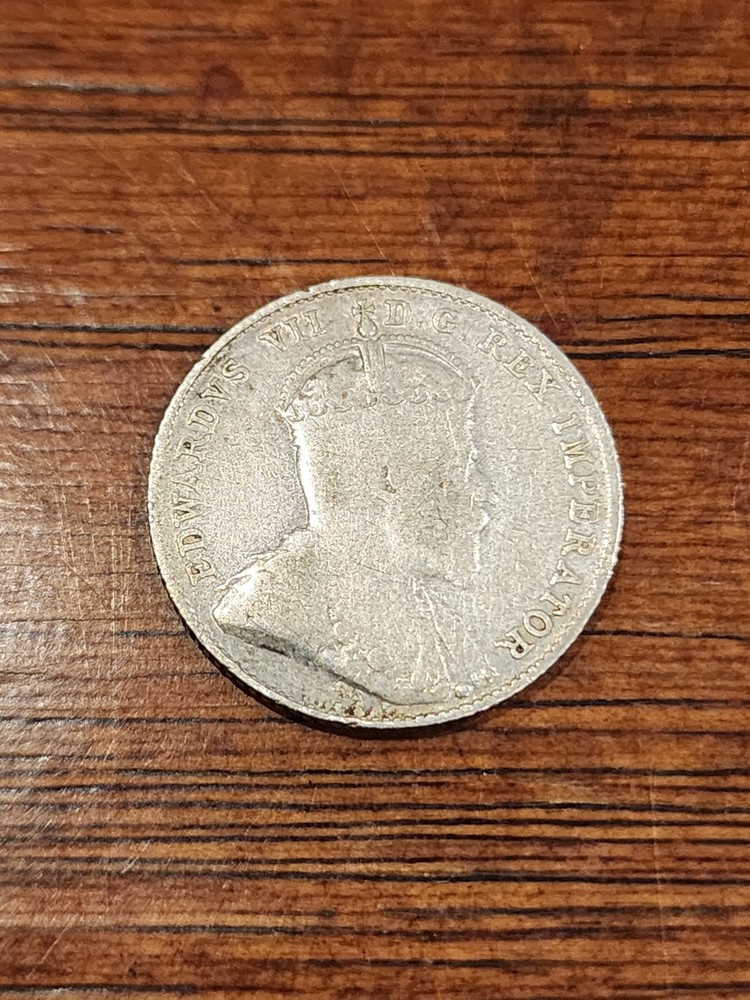 1905 Canada 10 Cents Silver Coin