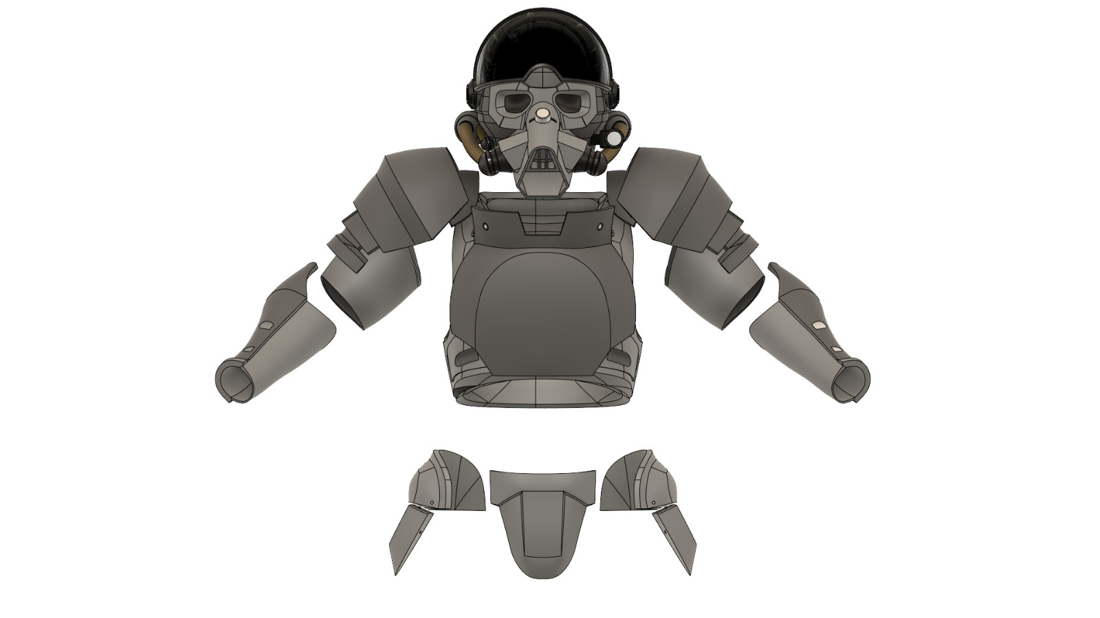 Fallout Secret Service Armor | Scaled to Fit! | Raw DIY Kit