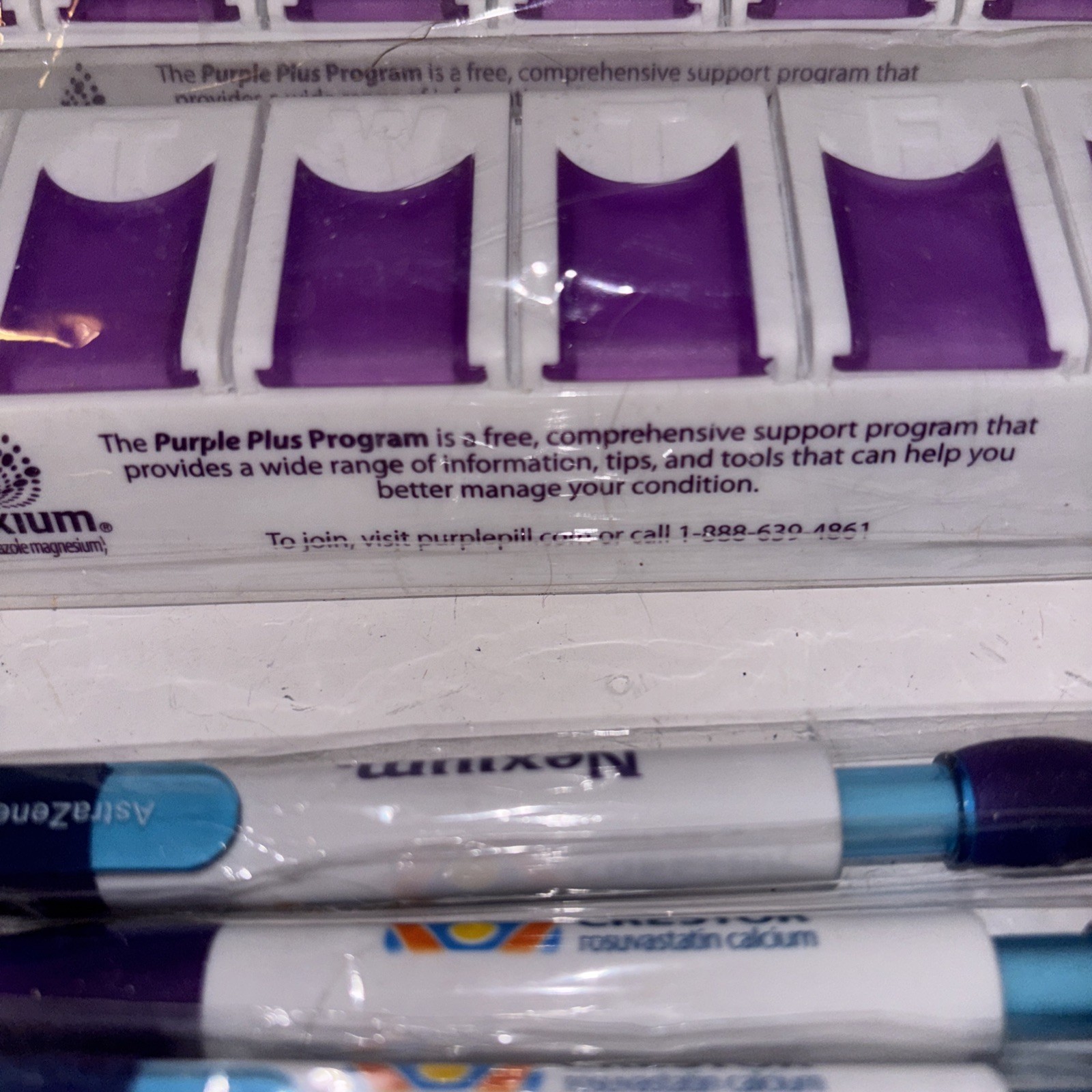 Pharmaceutical Drug Rep Promo Items Nexium Pens, Pencils, Pill Boxes Post It