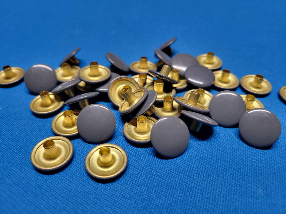 Standard Ring Snaps (Cap only) Gray 15 MM 24-18