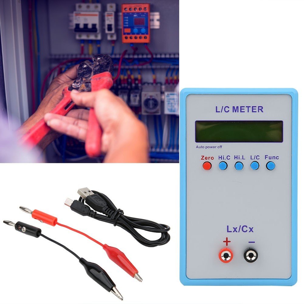 Handheld L/C Meter Compact Inductance Capacitance Multimeter For Electronic Desi