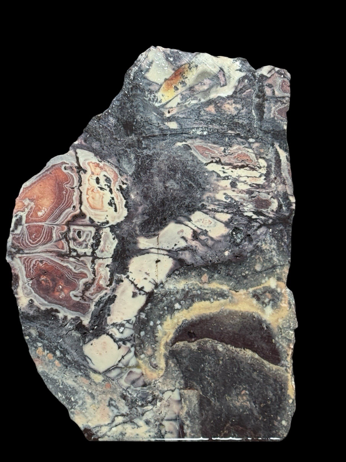 SCIFI PORCELAIN EXOTICA JASPER SLAB - UNPOLISHED Lapidary Rough Rock Mineral