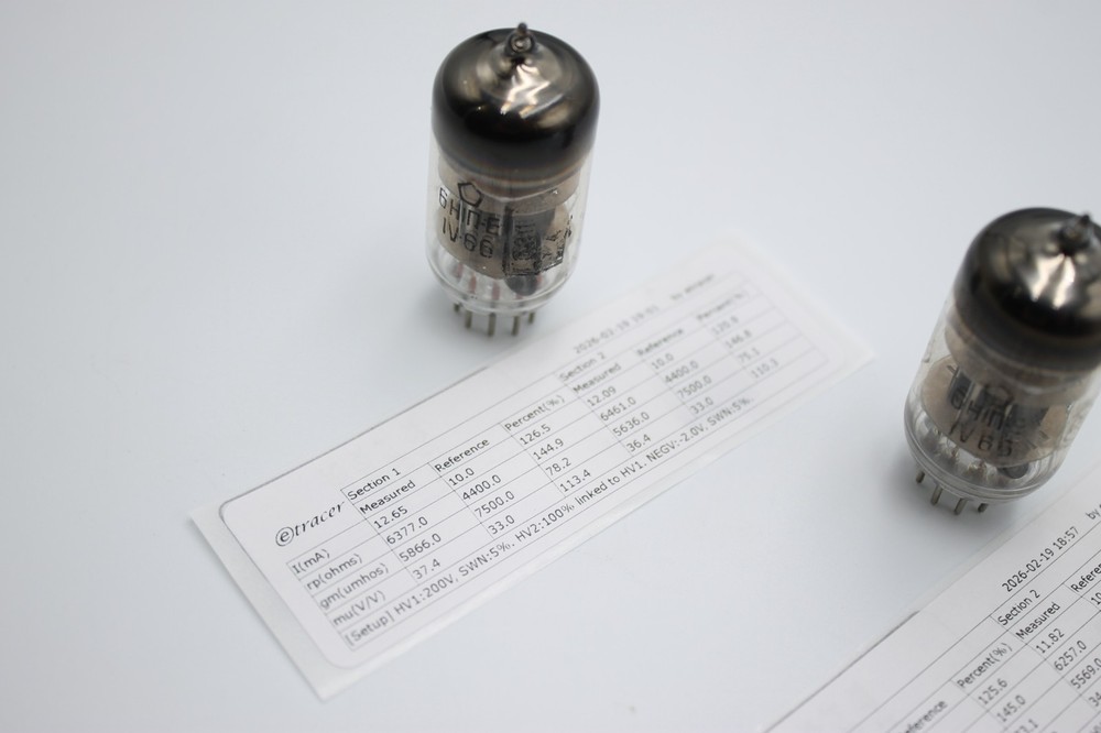 3 PCS 6N1P-Е / E88CC / 6DJ8 / 6922 .NEVZ. Boxed Anode. 1966'. Etracer Tested.