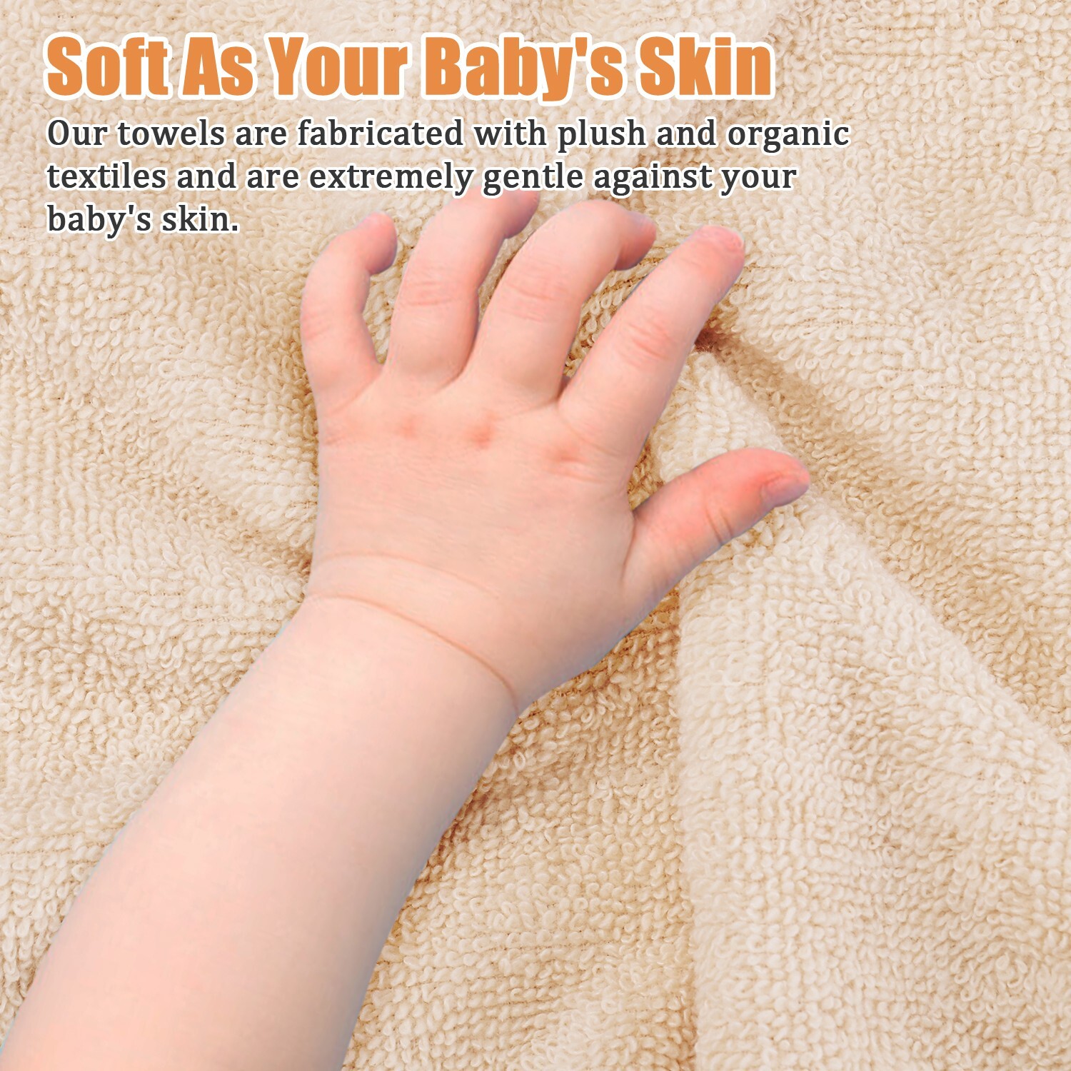 100% Cotton Premium Soft Towel 3PCS Soft Gold Luxury Absorbent Face Cloth Bath