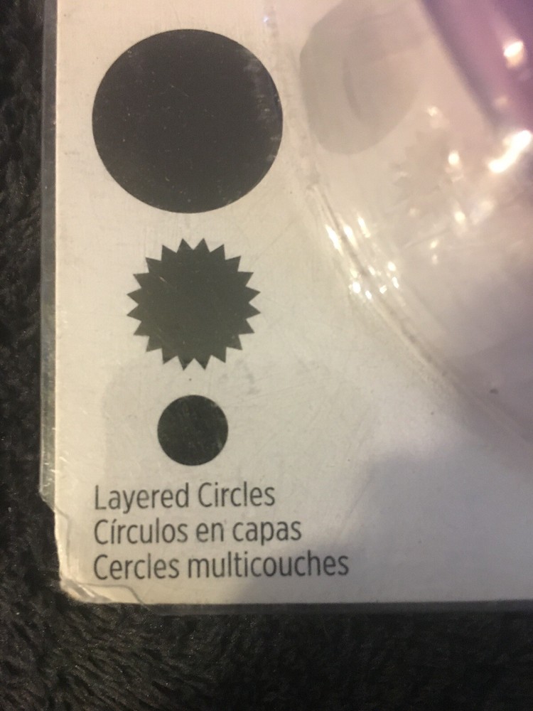 Wilton Sugar Sheet Cutting 3 Pc Insert Set Layered Circles ~Cake Decorating ~New