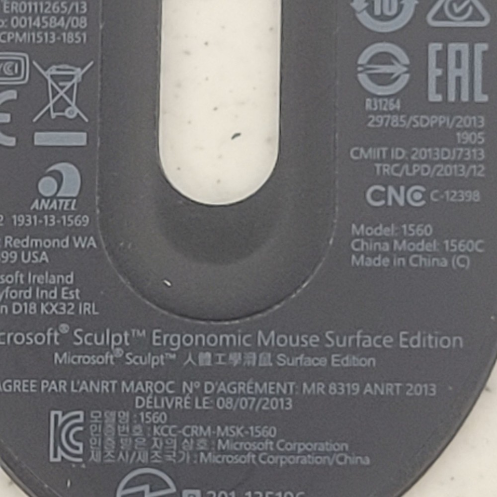 Microsoft Sculpt Ergonomic Mouse Numeric Keypad Wireless Windows Tested Used