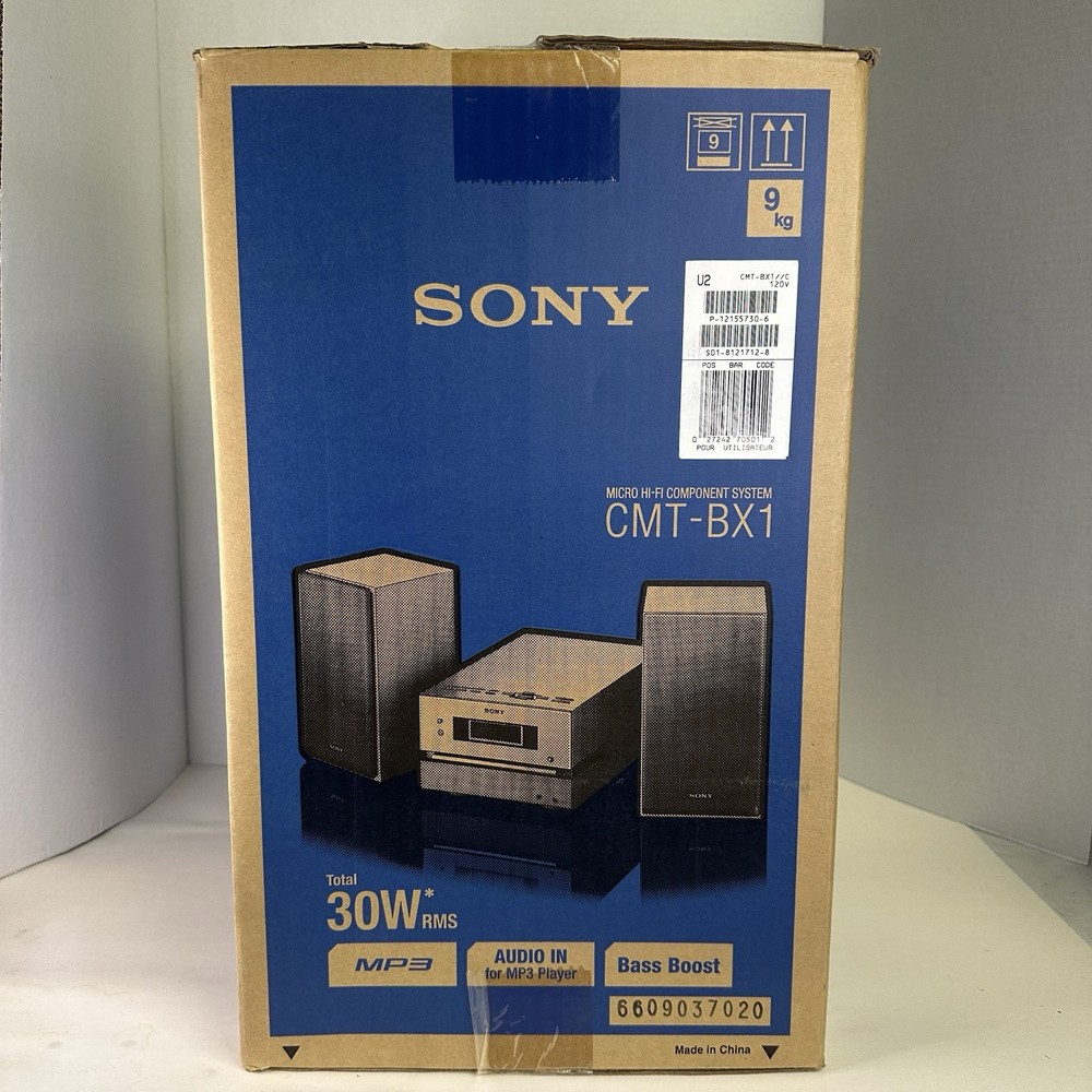 Sony CMT-BX1 Micro Hi-Fi Component System CD Player, AM/FM, Remote OPEN BOX