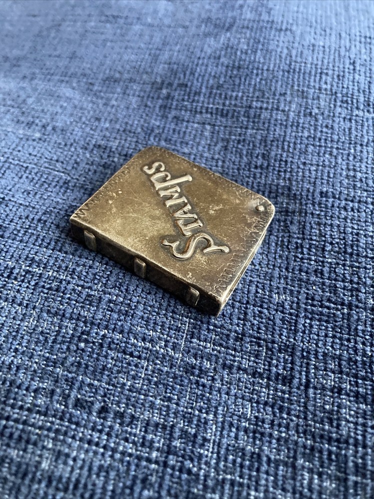 vintage sterling silver stamp box