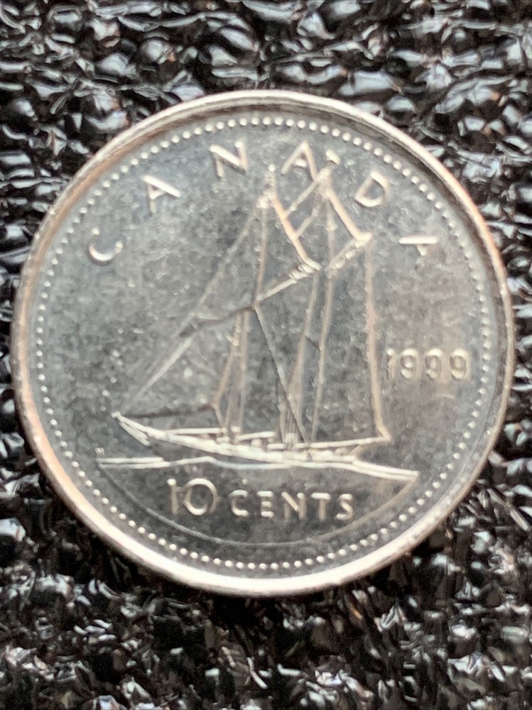 Canada 10 Cents KM# 183 1999 ⚜️®🌎