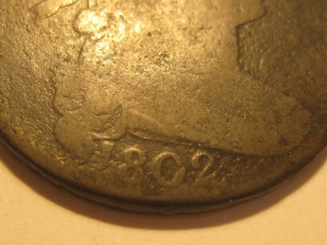 1802 Large Cent No Stems