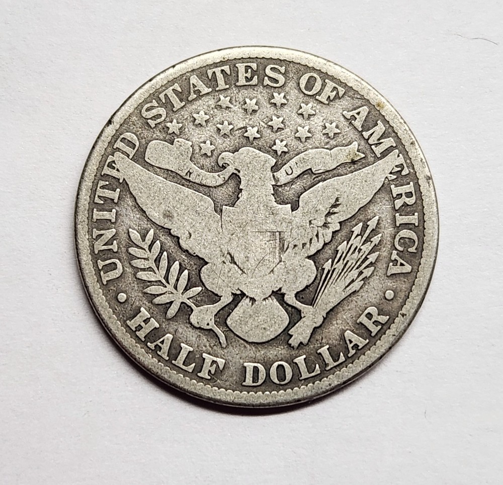 1910 Barber Half Dollar – Choice VG