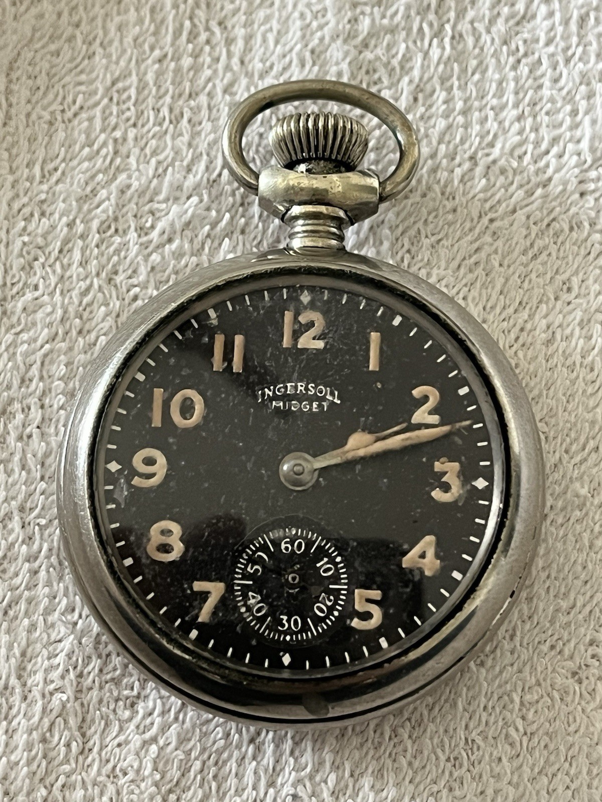 Vintage x3 Pocket Watch Lot: The Elm City, Westclox Pocket Ben, Ingersoll Midget