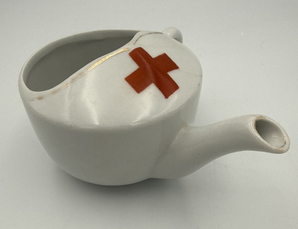 Vintage Invalid Feeding Cup Red Cross