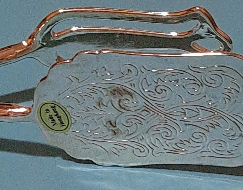 8 Inch Silverplate Serving Tongs Hong Kong D1