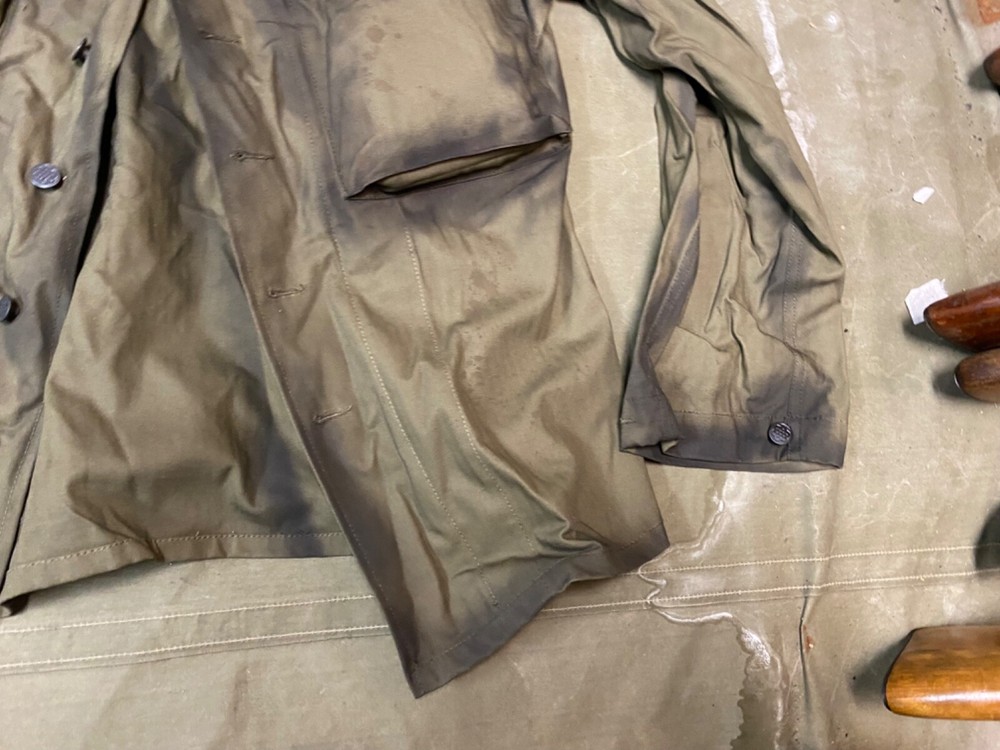 WWII US ARMY HBT COMBAT FIELD JACKET-SIZE SMALL 38R