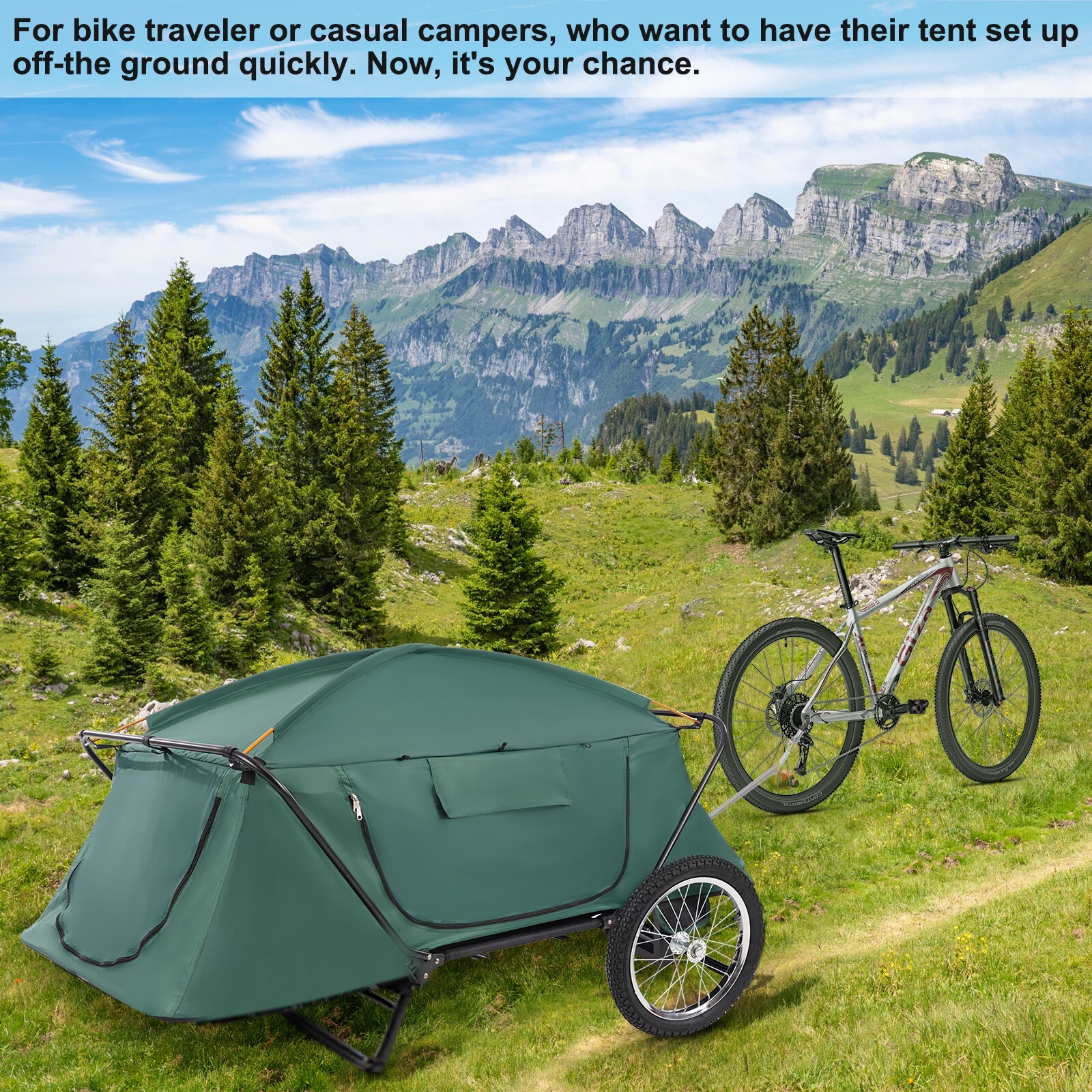 Bike trailer tent, bike Camper, Bicycle Trailer Tent, cargo trailer, folding