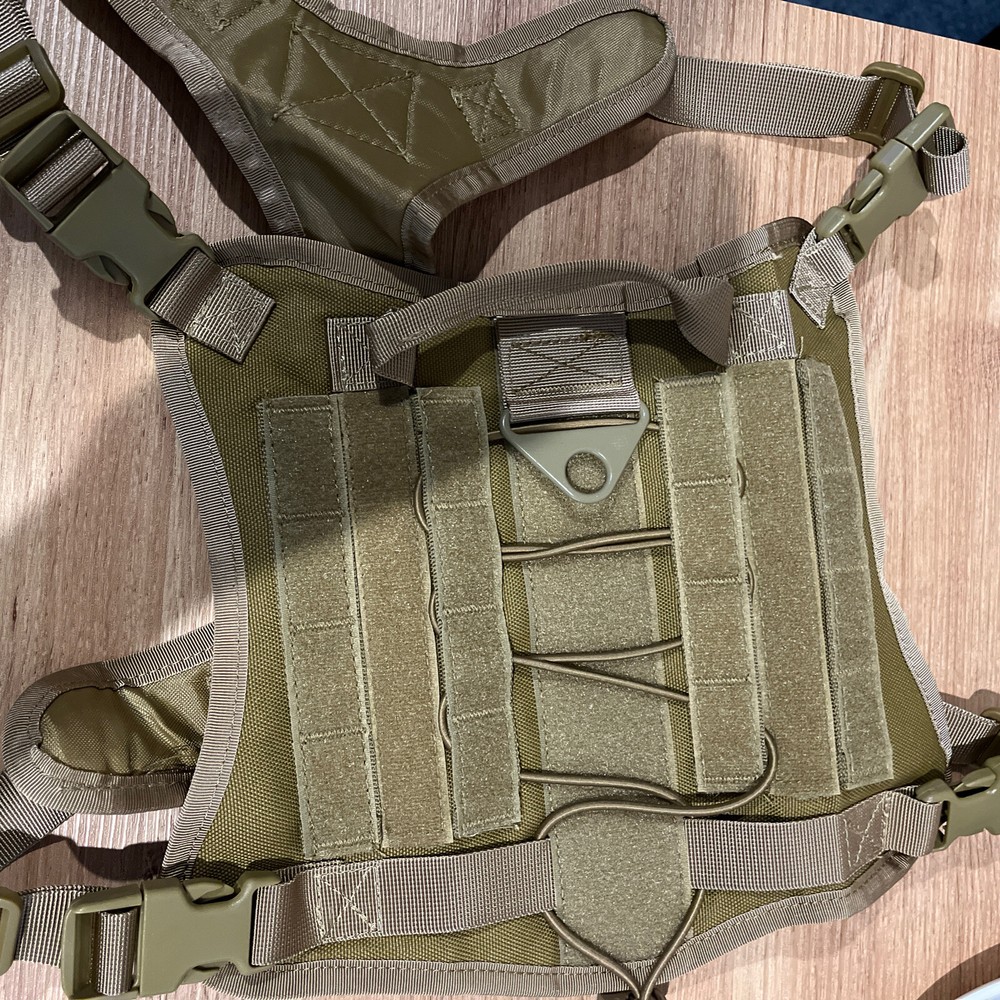Tactical Dog Harness for Medium & Large Dogs No-Pull Adjustable Vest w Handle