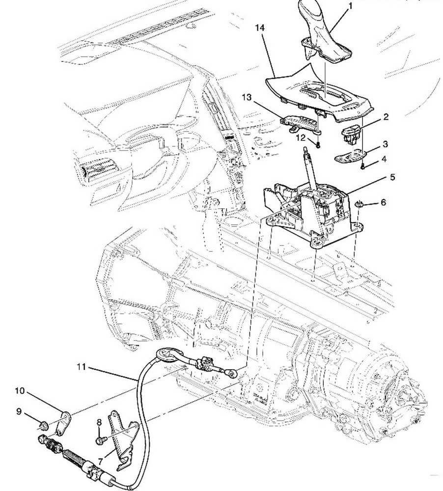 Genuine GM Automatic Transmission Shift Control Cable 2013-2014 Cadillac ATS