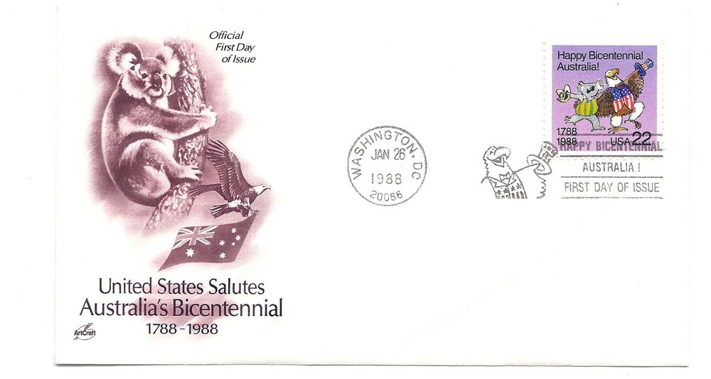 2370 Australia Bicentennial ArtCraft FDC
