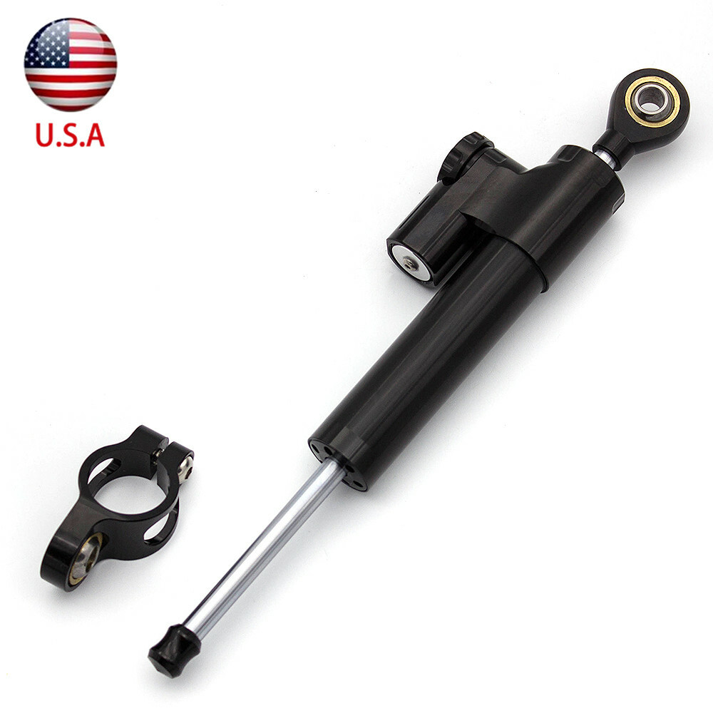 CNC Steering Damper Motorcycle Linear Stabilizer Reversed Safety Control Adjust