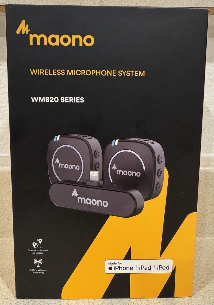 MAONO WM820 Series Wireless Microphone System Black
