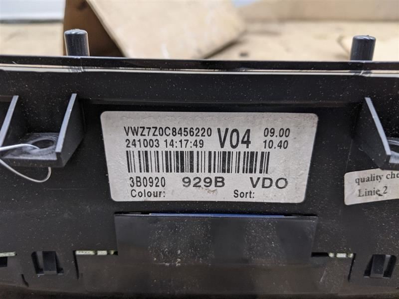 Instrument Cluster Speedometer MPH Fits 2004-2005 PASSAT Tested OEM