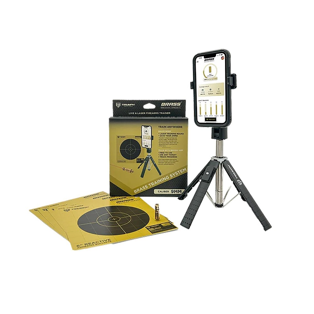 Triumph Systems Brass Dry Fire Laser Training System w/ Targets/Stand #TSBBBSSS