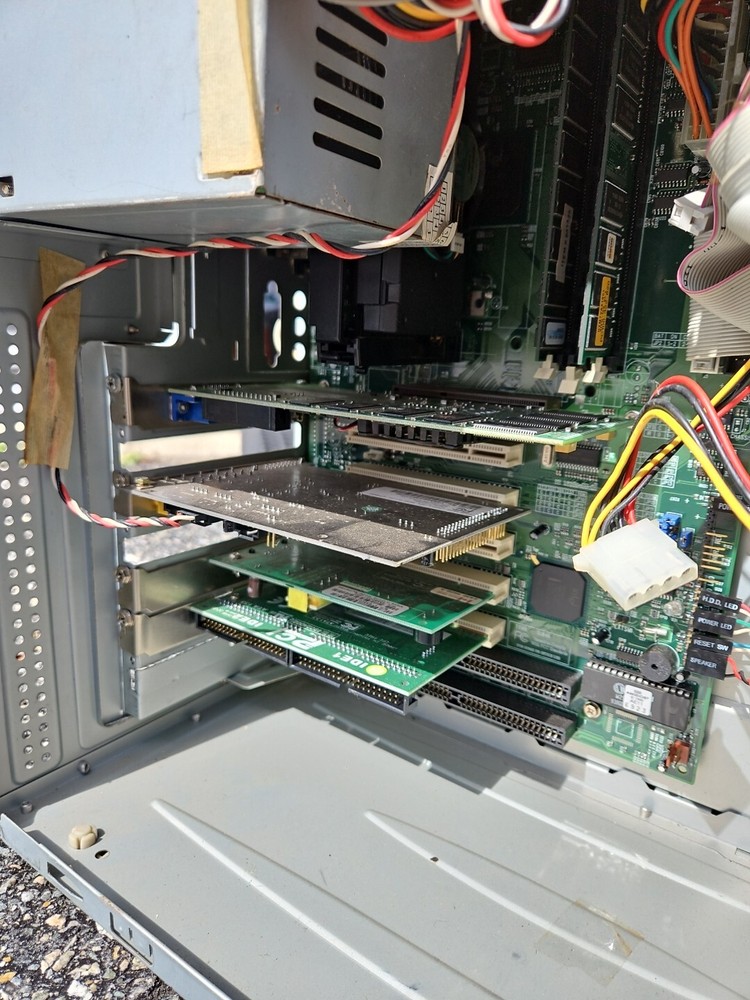 Vintage 1990s PC CPU Computer Translucent Case 89 S7