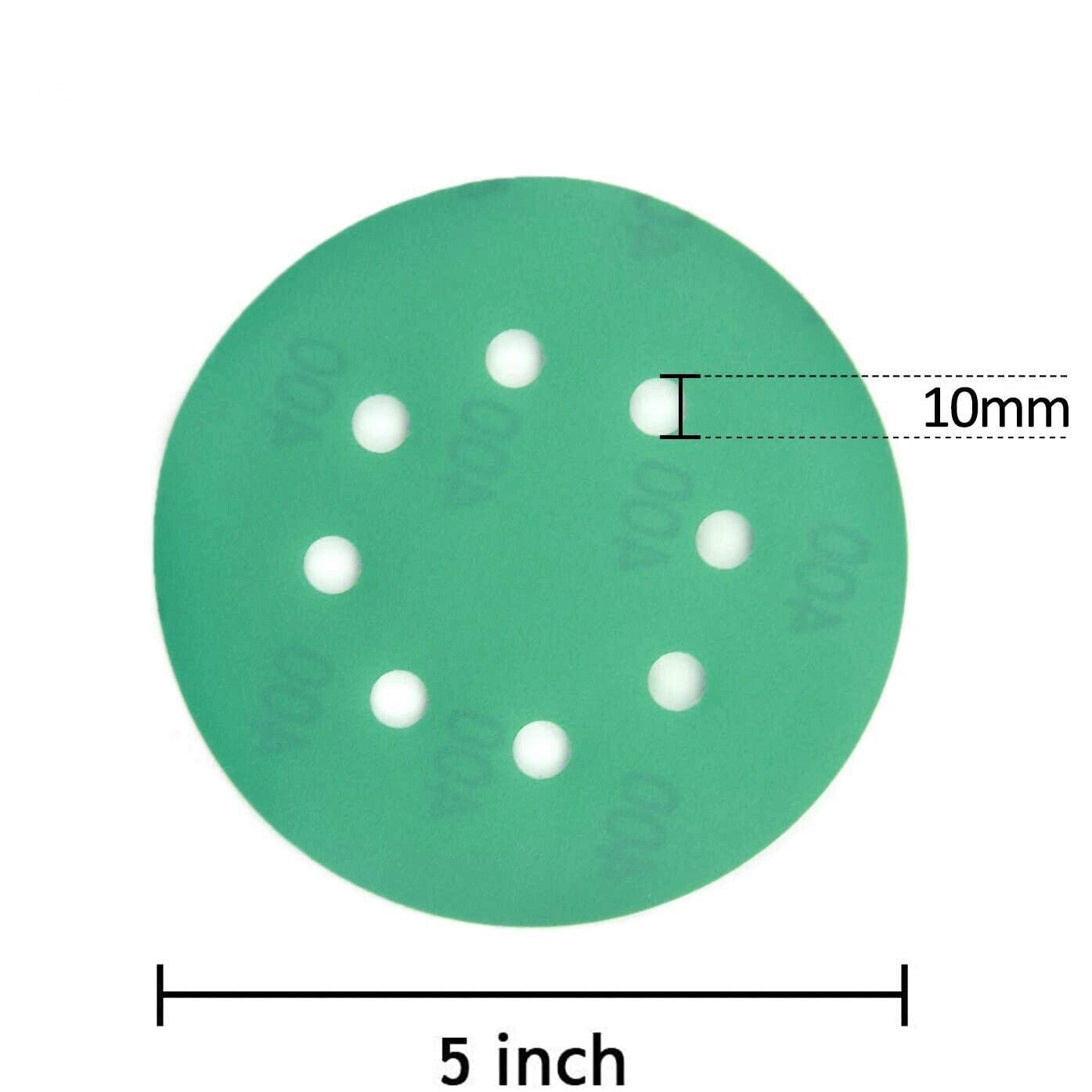 400-10000 Grit Wet Dry Hook Loop Orbital Sander Paper Round Sanding Discs 5inch