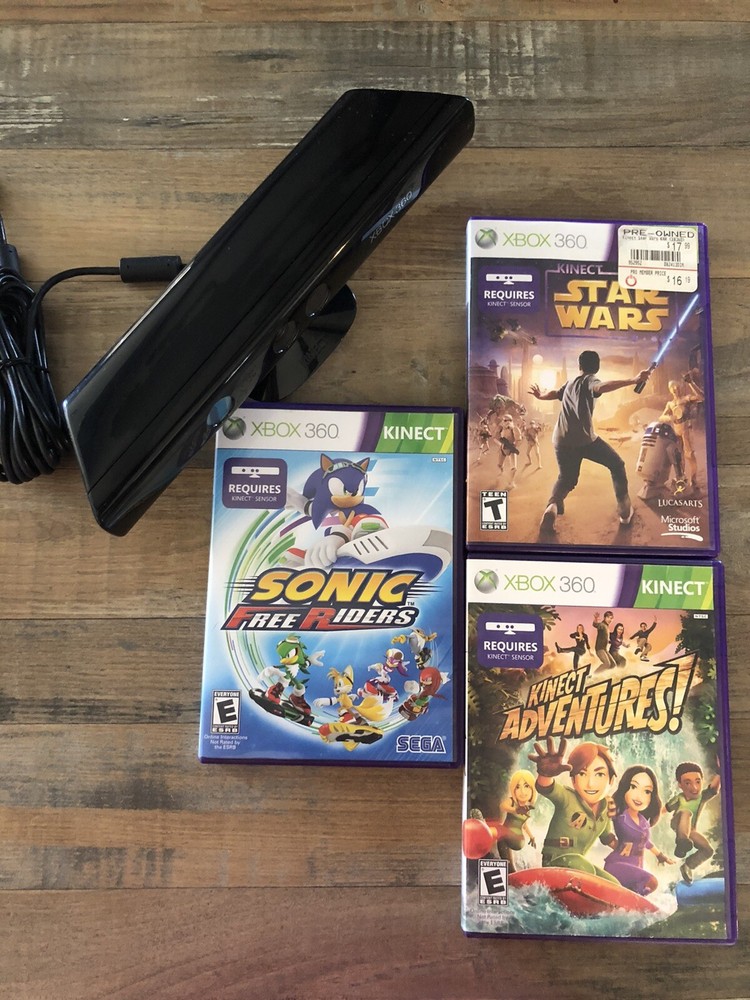 XBOX 360 Kinect Sensor  Model No. 1414  With 3 Games!!!