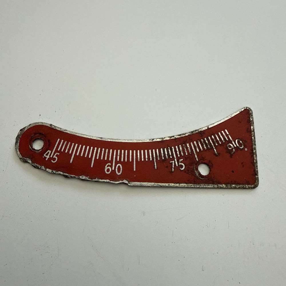 Vintage Delta Angle Indicator Plate 2-13/16”