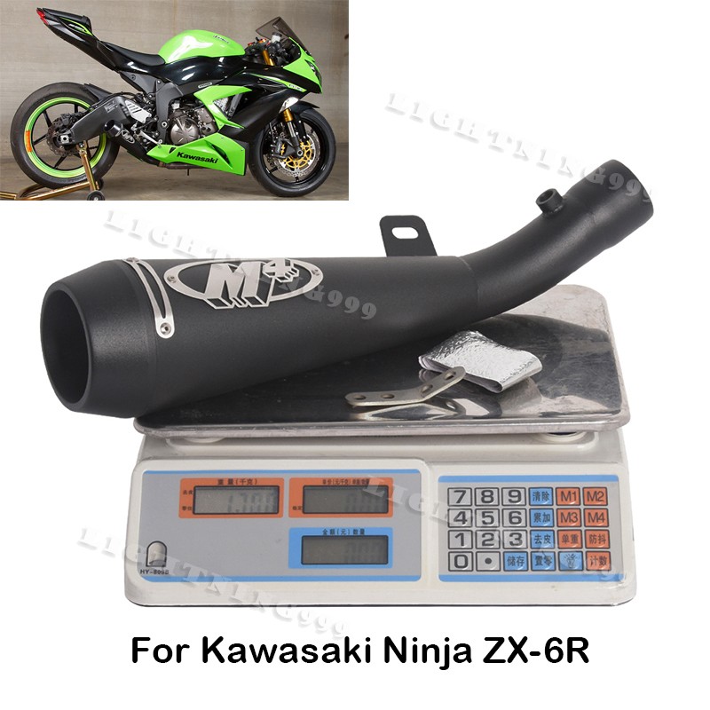 For Kawasaki Ninja ZX-6R ZX6R 2024-2026 Mid Link Pipe With Exhaust Muffler Tips