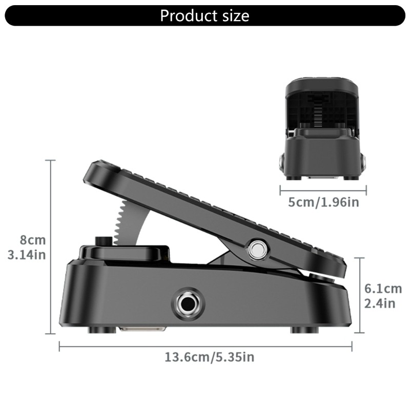 Guitar Effects Processor Multiple Sound Modes ABS Texture Portable Foot Pedal