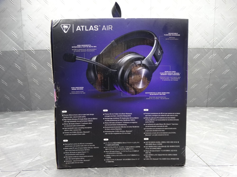 Turtle Beach - Atlas Air Wireless Open Back Gaming Headset - Black