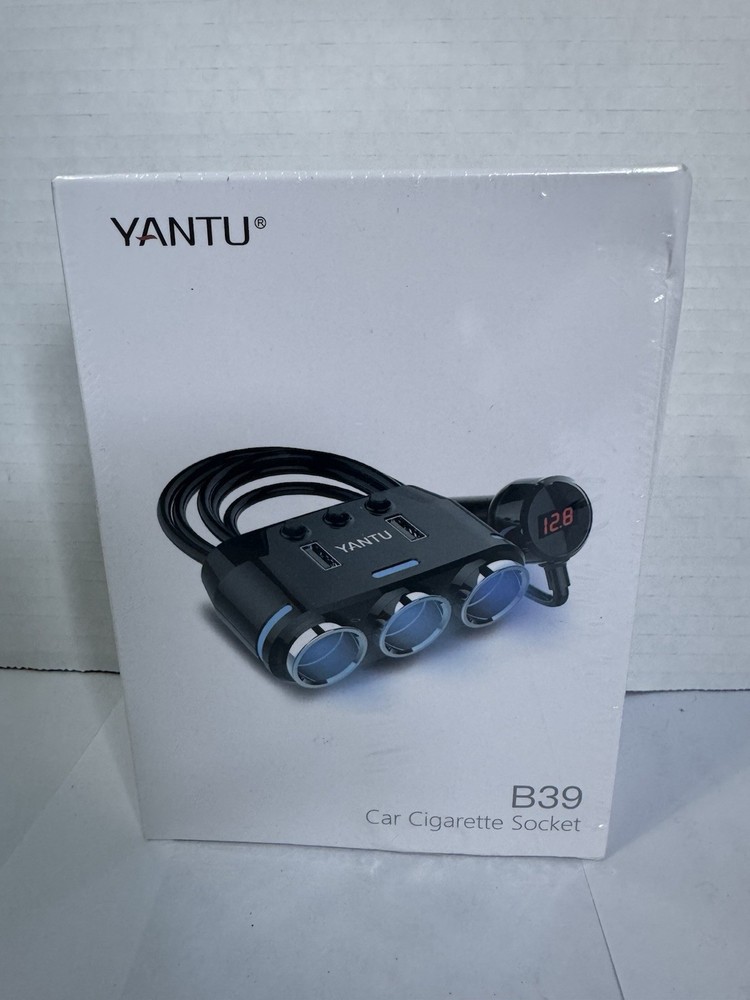 Yantu Car Cigarette Lighter 3 Way Multi Socket Extension Splitter Model B39