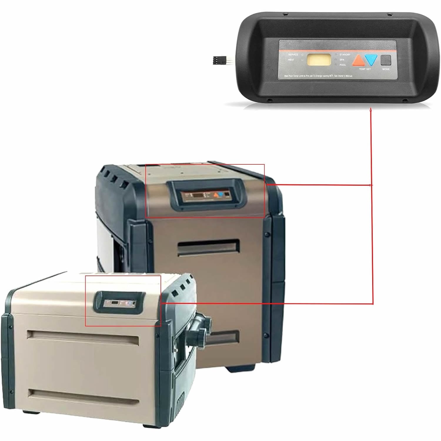 For Hayward Universal H-Series Low Nox Pool Heater Bezel&Keypad P/N-FDXLBKP1930