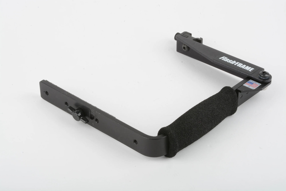FlashFrame Quick flip 35mm camera flash bracket
