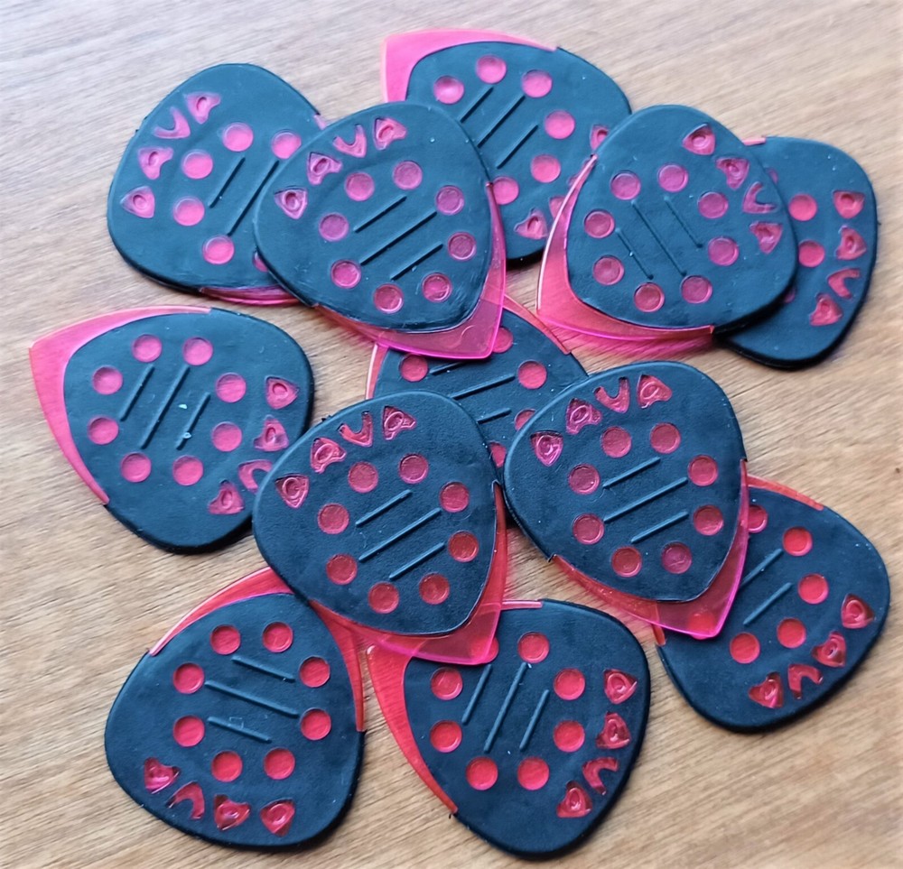 DAVA Control Grip Guitar PICKS (Reg size) 12 PiCKS - Gels