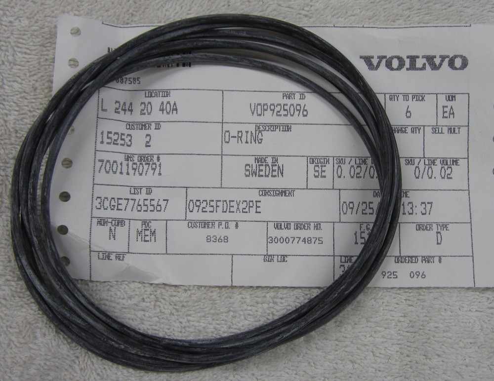OE Volvo Penta 925096 o ring