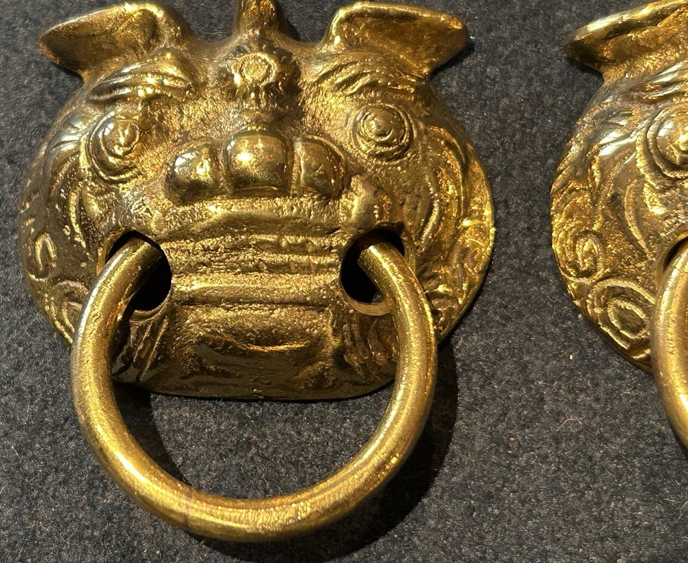 Pair Of Solid Brass Door Knockers/ Pulls