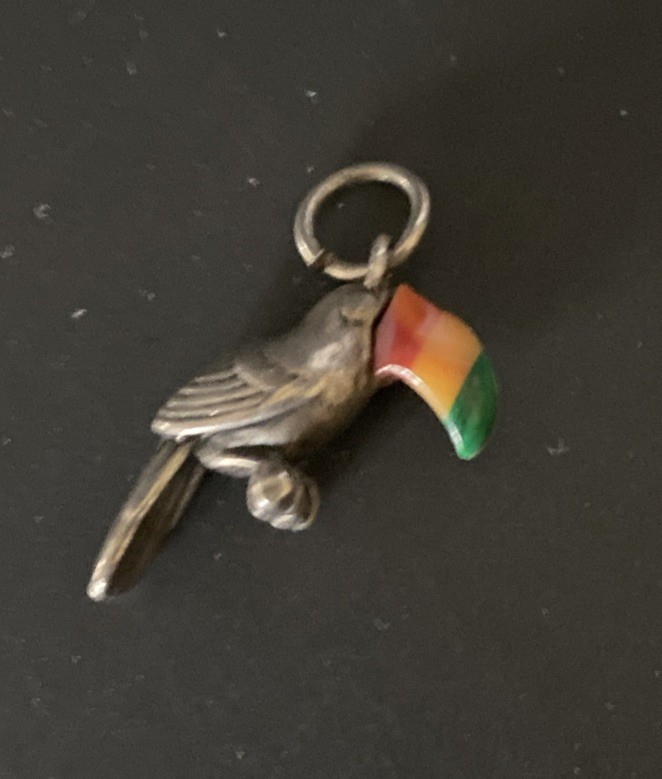 Sterling Silver Pendant Charm Tuscan Bird