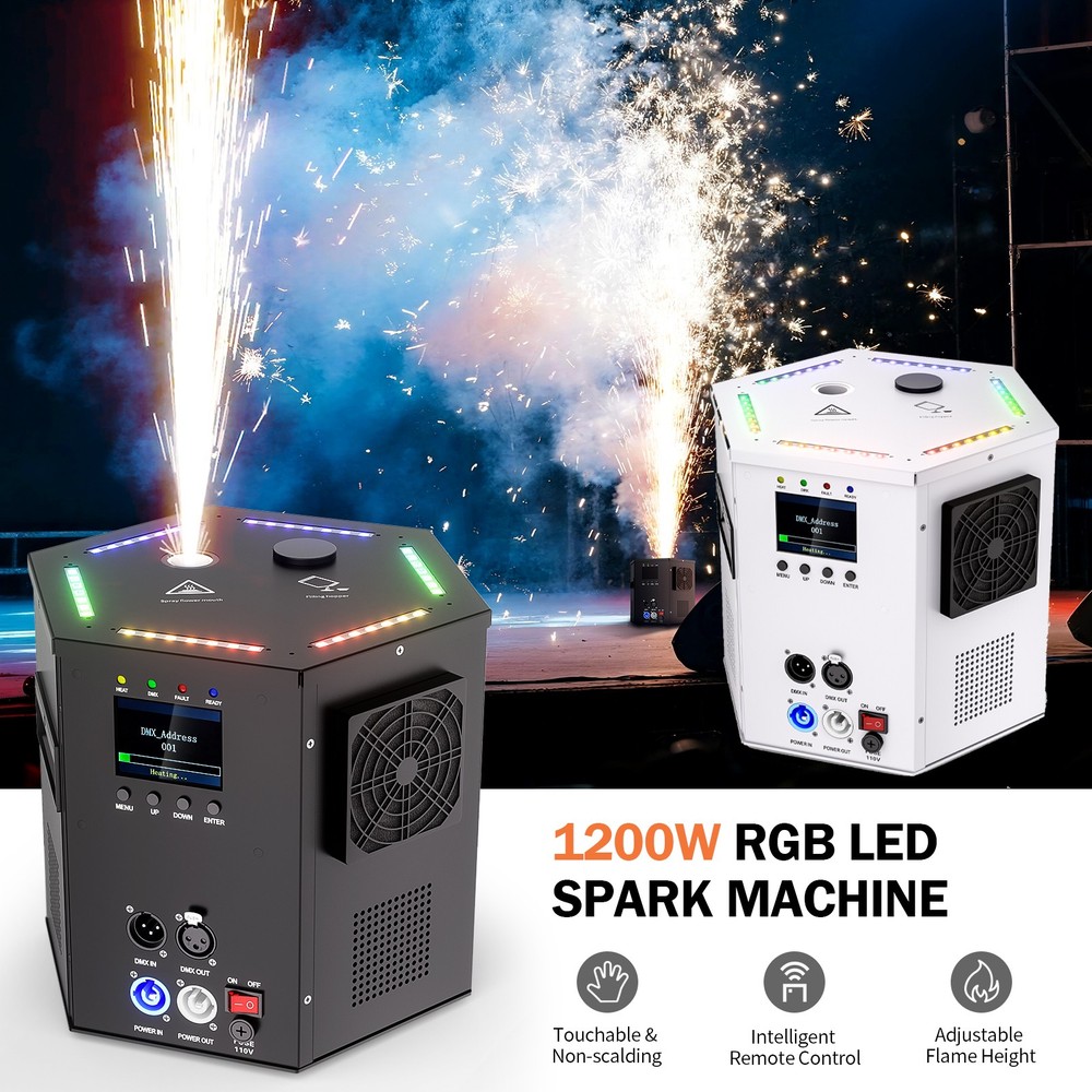 1200W Cold Spark Machine Stage Effect DMX Firework Machine Open/Ending Ceremony