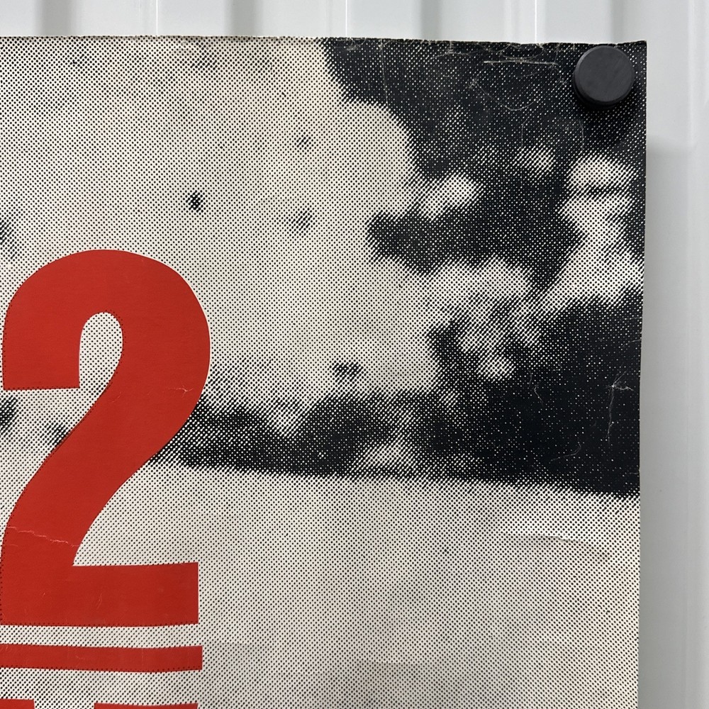 Vintage 1983 U2 “WAR” Original SUBWAY PROMO POSTER 60"x41" Rolled